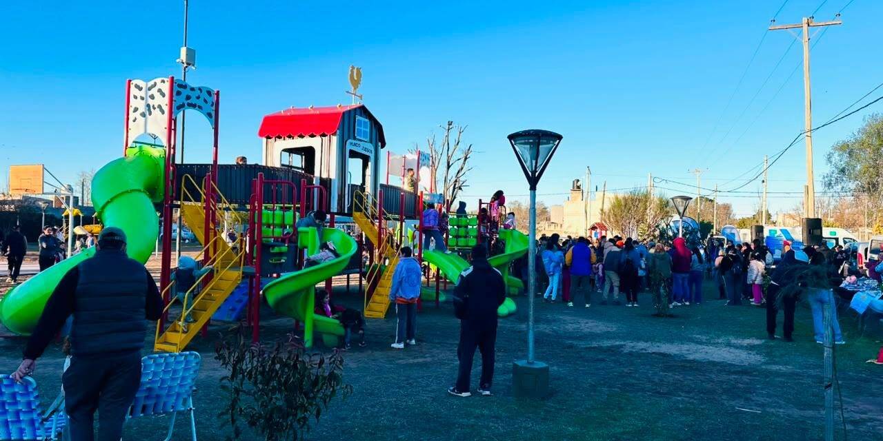 Las Higueras inauguró la Plaza Jesús Buen Pastor
