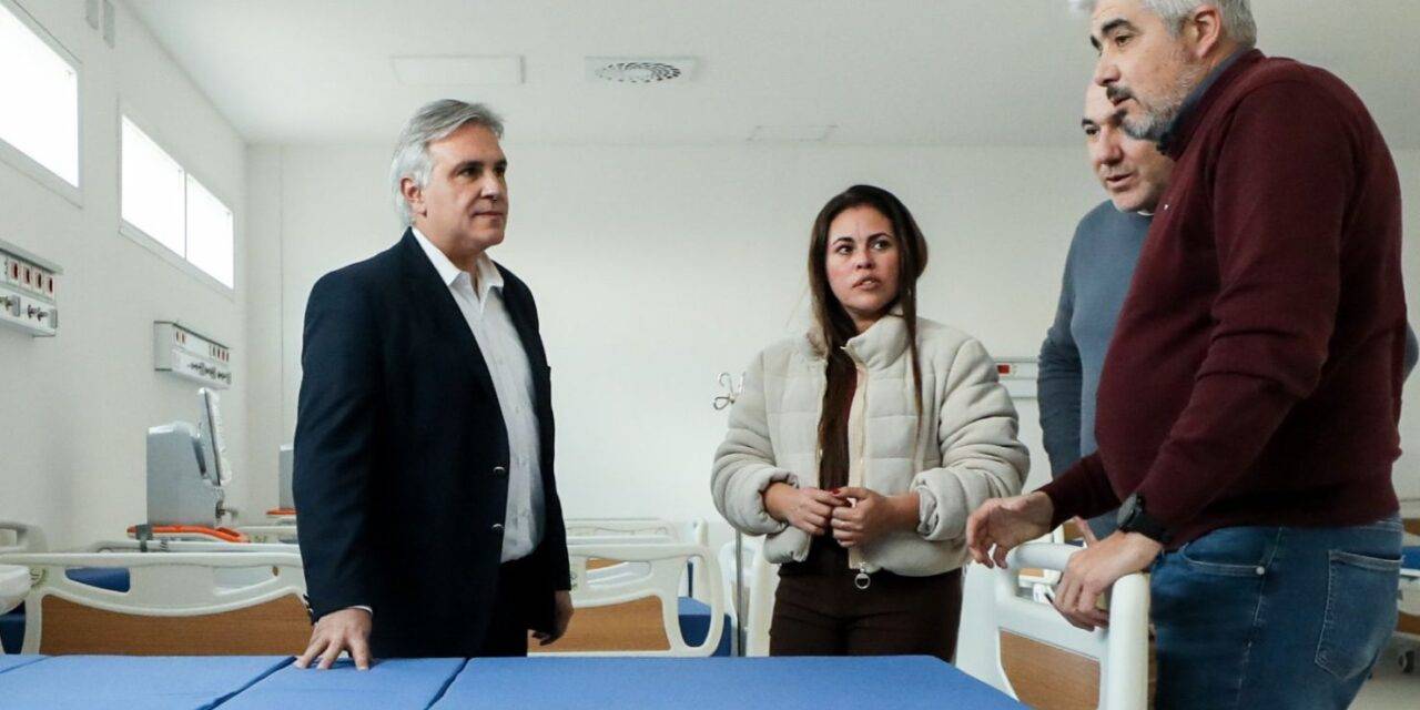 Huinca Renancó: Llaryora supervisó la etapa final de la obra del Hospital Regional