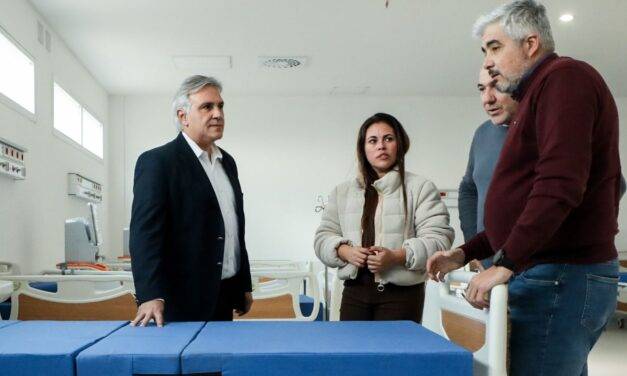Huinca Renancó: Llaryora supervisó la etapa final de la obra del Hospital Regional