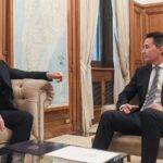Diego Santilli recibió a Manuel Calvo en Casa Rosada