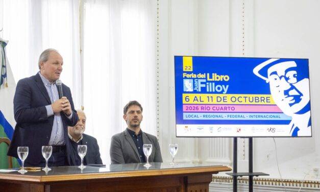 Río Cuarto: Se presentó la 22° Feria del Libro «Juan Filloy»