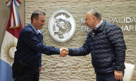 Villa María: Accastello recibió al nuevo jefe de la Departamental General San Martín