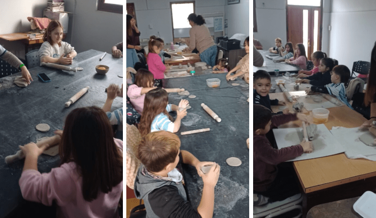 Buchardo impulsó talleres creativos para niños durante las vacaciones de invierno