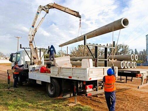 Avanzan las obras para nuevas líneas eléctricas entre Ucacha, Bengolea, Olaeta y Charras