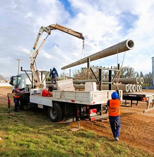 Avanzan las obras para nuevas líneas eléctricas entre Ucacha, Bengolea, Olaeta y Charras