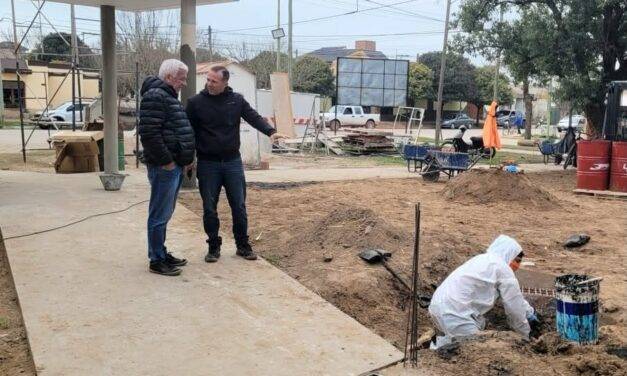 Alejandro Roca avanza con la construcción del nuevo vacunatorio municipal