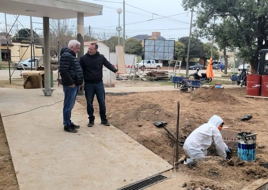 Alejandro Roca avanza con la construcción del nuevo vacunatorio municipal