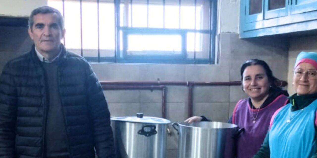 Villa Valeria incorporó una nueva cocina industrial y utensilios para su Escuela Primaria