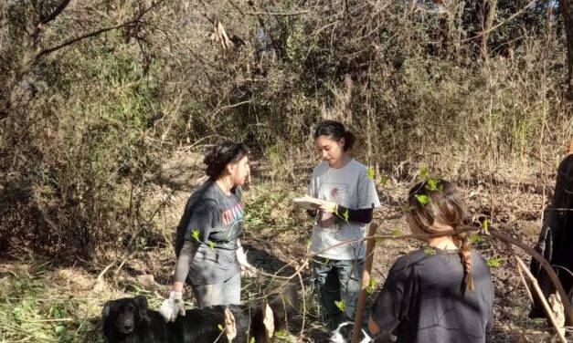 Villa Nueva conmemoró el Día de la Pachamama con una jornada de restauración ambiental en la ribera del río Ctalamochita.