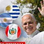 León XIV visitará Uruguay, Argentina y Perú del 6 al 17 de noviembre
