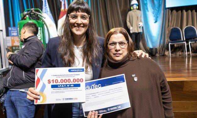 EI Ipet n.º 49 recibió un aporte provincial de $10 millones para fortalecer la educación técnica