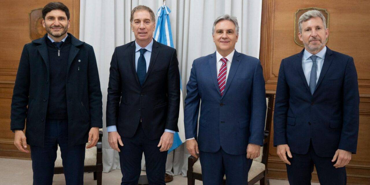 Llaryora se reunió con Santilli y los gobernadores de la Región Centro en Casa Rosada