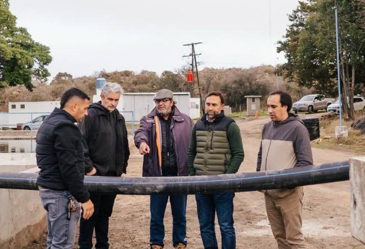 Achiras: avanza la construcción de la nueva Planta Potabilizadora