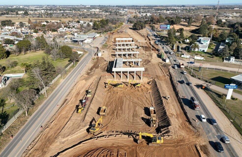 Circunvalación de Río Cuarto: la obra supera las previsiones de ejecución y registra un avance general superior al 35 por ciento