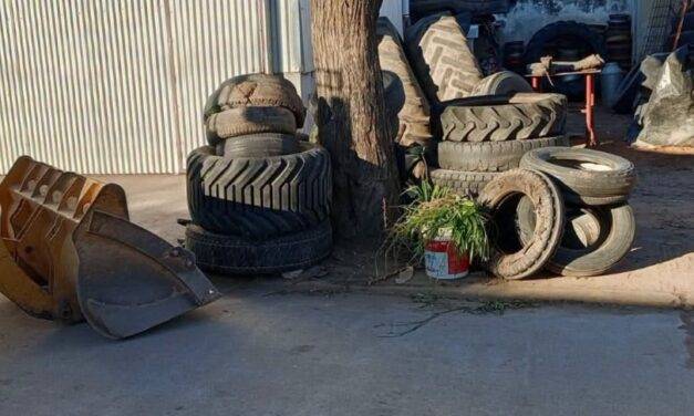Villa Huidobro recuperó 1.900 kilos de neumáticos para su reciclaje y reutilización
