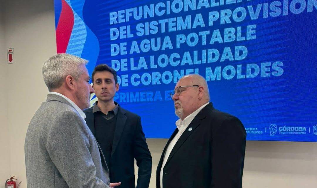 Coronel Moldes avanza con la construcción de una planta potabilizadora por ósmosis inversa