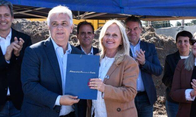 UNRC: Llaryora presidio el inicio de la obra del edificio de la Agencia Córdoba Innovar y Emprender