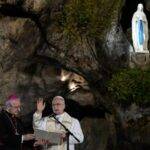 En Lourdes, el Papa encomienda  a Francia a la Virgen María y pide  el don “de la concordia fraternal”