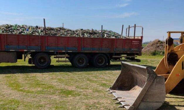 La Carlota avanza con la recuperación de residuos y comercializó casi 14 toneladas de vidrio