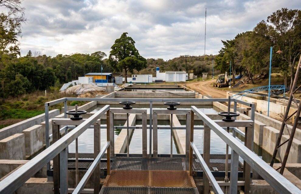 Achiras: la nueva planta potabilizadora en su etapa final con trabajos y pruebas de funcionamiento