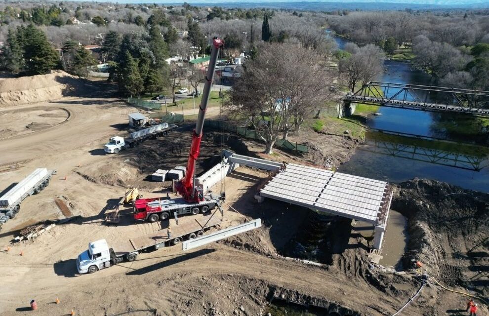Calamuchita más conectada: así avanza la obra del nuevo puente que unirá Santa Rosa con Villa Yacanto