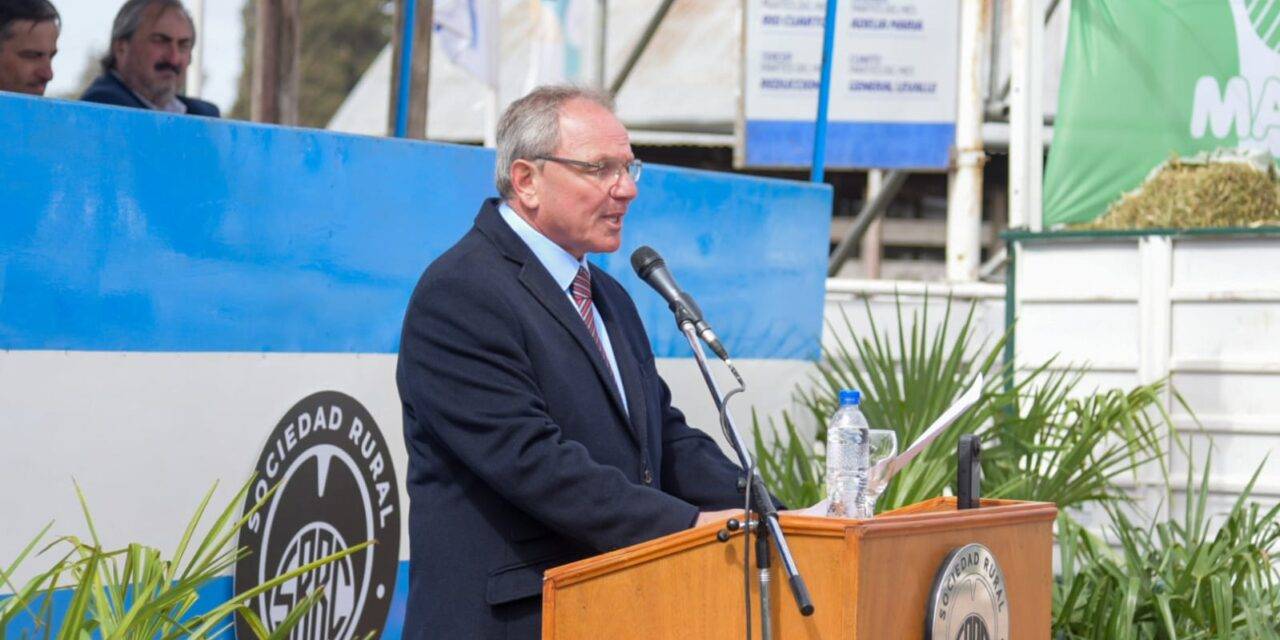 En la apertura de la 92° Expo Rural, el intendente de Rivas llamó a generar nuevas oportunidades a partir del trabajo en conjunto
