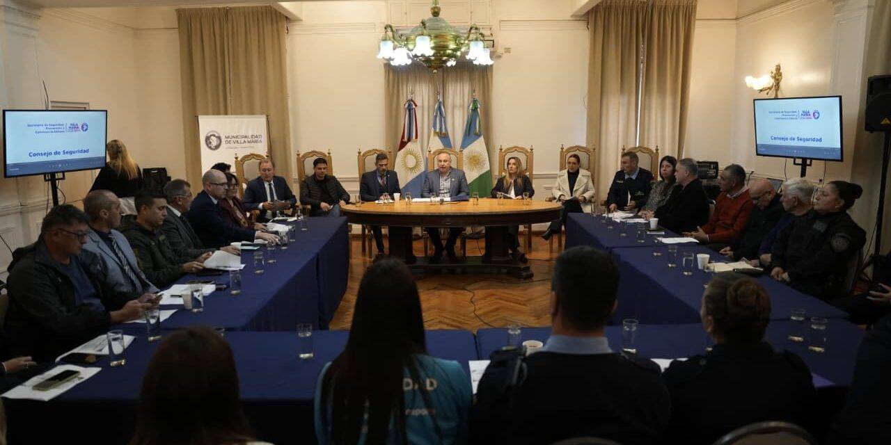 Villa María: Accastello encabezó una nueva reunión del Consejo Municipal de Seguridad