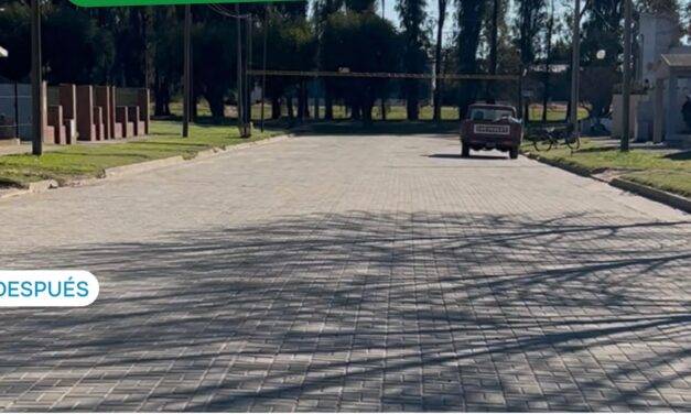 Charras suma ocho cuadras adoquinadas y proyecta nuevas obras en el centro
