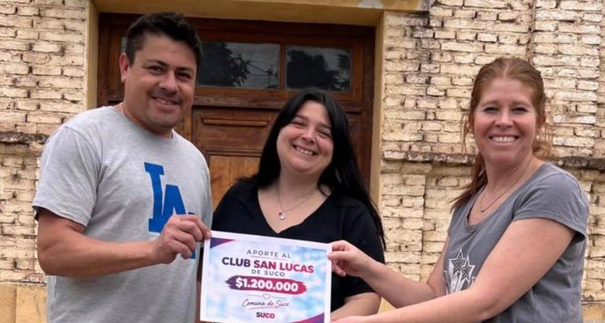 Suco entregó un aporte de $1,2 millones al Club San Lucas