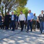 Río Cuarto: Llaryora recorrió las obras del Plan 100 Cuadras de Pavimento