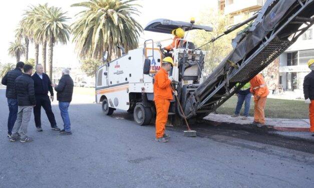Villa María avanza con la repavimentación de los bulevares y suma nuevas cuadras de asfalto en los barrios