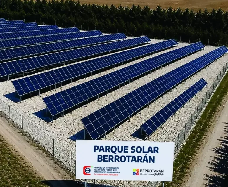 Berrotarán puso en marcha su primer parque solar y prevé una baja de hasta el 20% en las facturas de luz