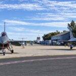 Más actividad en el Área Material de Las Higueras con otros 6 aviones caza F-16