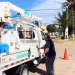 Alcira Gigena incorporó un hidroelevador para fortalecer el servicio de alumbrado público