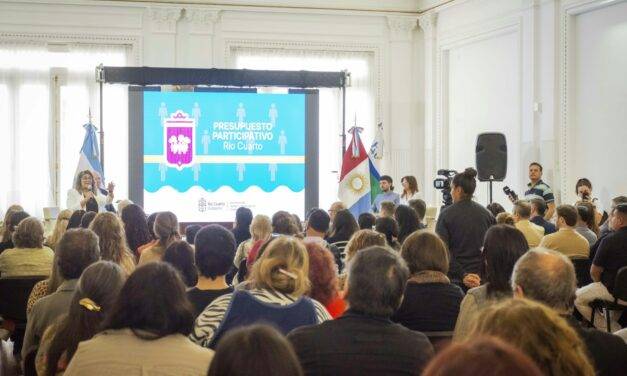 Río Cuarto: En en el Salón Blanco se presentó la décima edición del Presupuesto Participativo