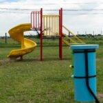 Adelia María renovó la Plaza Cura Brochero con nuevos juegos infantiles