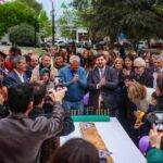 Laboulaye celebró sus 140 años con música, danza y una tableta de 18 metros