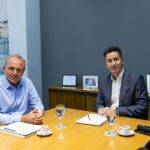 Manuel Calvo repasó junto a De Rivas el avance de las obras que Provincia y Municipio tienen en marcha en Río Cuarto