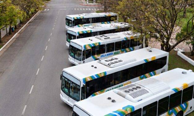 Villa María: el transporte urbano de pasajeros incorporó cinco colectivos