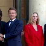 El presidente de Francia recibió a Javier Milei en el Palacio del Elíseo de París