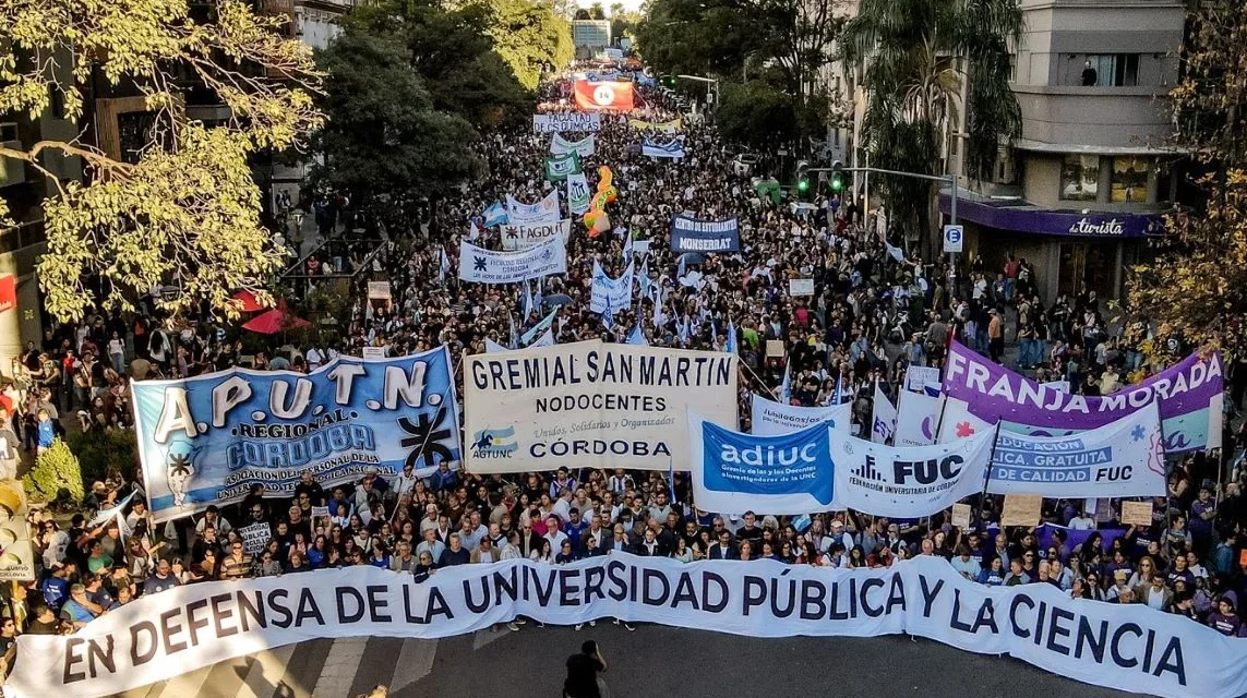 Este jueves se realiza en Córdoba y el país la 5ta. Marcha Federal Universitaria